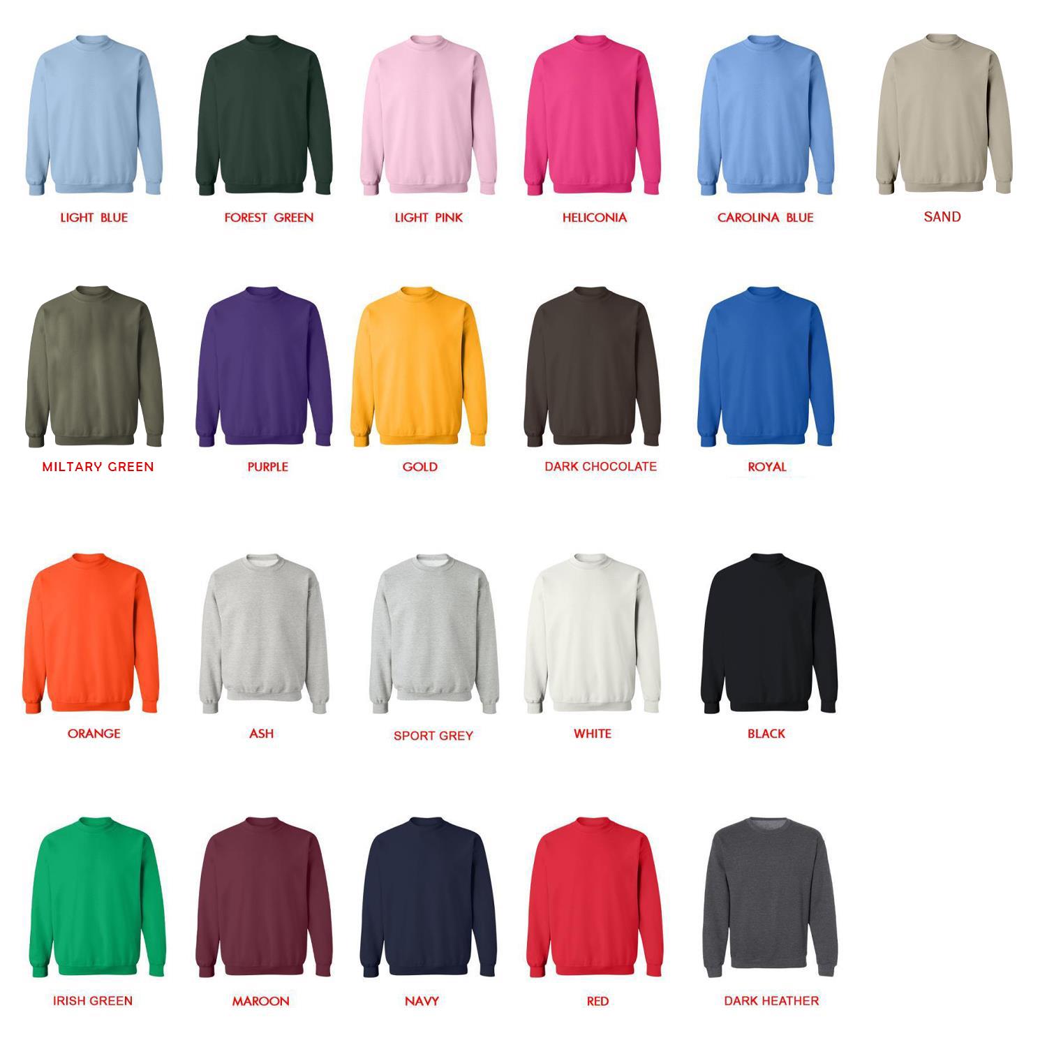 sweatshirt color chart - Boku no Pico Merch