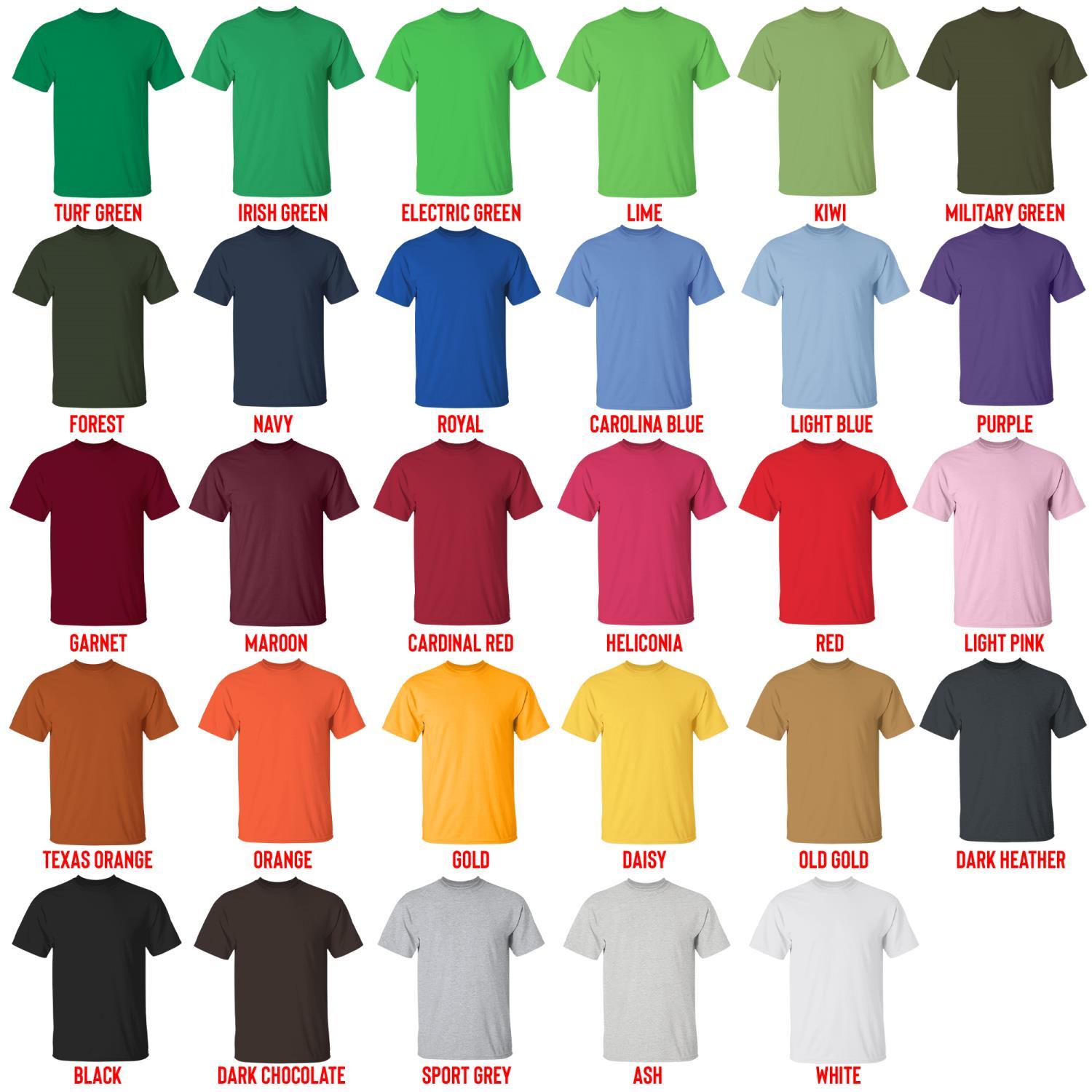 t shirt color chart - Boku no Pico Merch